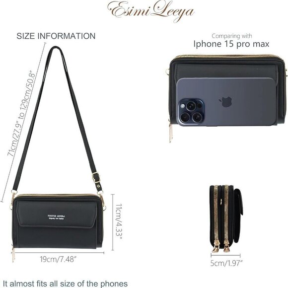 Esimileeya Compact Small Crossbody Bags for Women Trendy Clutch Handbag Purses f - Picture 5 of 7